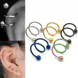 1db Punk S Spirál Helix orr piercing