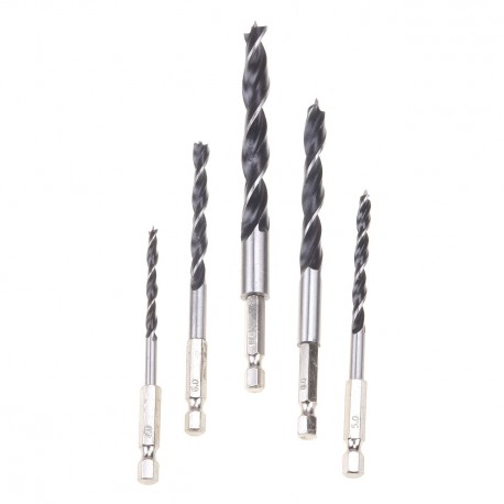 5db HSS Kombinált csavar Tap fúrószár 1/4 "