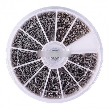 12 féle 600db rozsdamentes acél csavar M1 M1.2 -