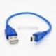 Kék USB 2.0 A M - Mini 5 Pin B Adat töltőkábel