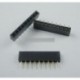 10db 1x9 Egysoros 9 Pins PCB foglalat fejléc 2,54