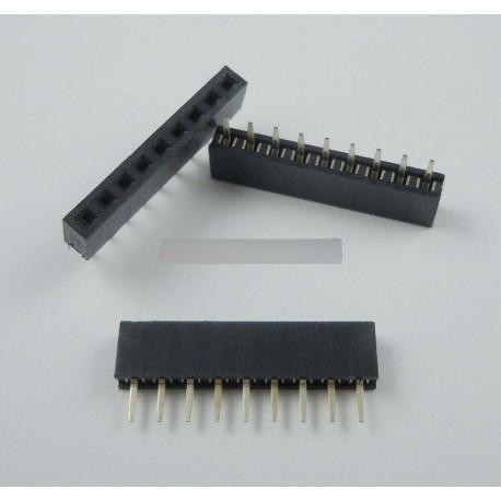 10db 1x9 Egysoros 9 Pins PCB foglalat fejléc 2,54