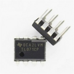 10db TL071 TL071CP  JFET Input  erősítő TI IC ÚJ