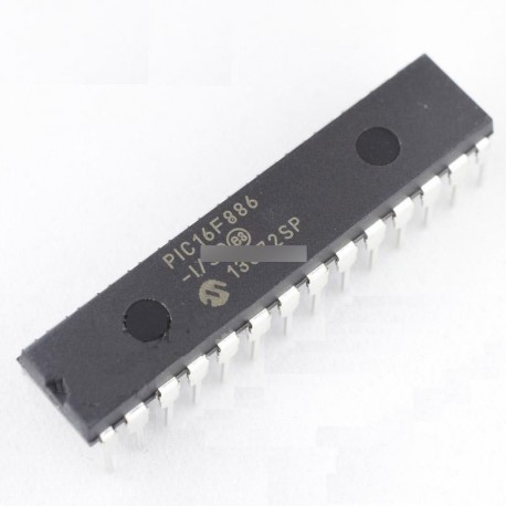 PIC16F886-I / SP PIC16F886 MICROCHIP DIP-28 IC MCU