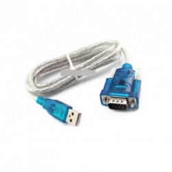 USB - RS232 Soros Port 9 tűs DB9 kábel adapter kék