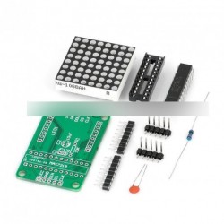 MAX7219 piros pontmátrix modul MCU vezérlő Display