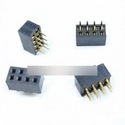 20db 2x4 Pin 8P 2,54 dupla soros F csatlakozó tű