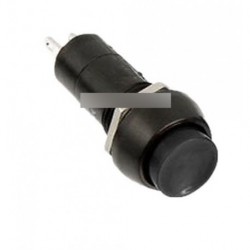 5db 12mm 250V 3A fekete nyomógombos kapcsoló