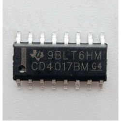 20db CD4017 4017 SOP-16 SMD SZAMLALOK / DIVIDER