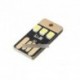 5db lámpa izzó Led kulcstartó Mini LED Night Light