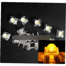 50db 5mm F5 Piranha LED Sárga kerek fej dióda