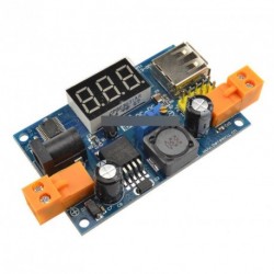 LM2596 DC-DC konverter tápegység + LED voltmérő