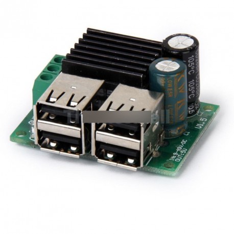 Autós töltő DC 12V 24V 40V 5V 4 USB Power Modul