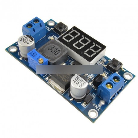 2db LM2596 Teljesítmény konverter modul voltmérő