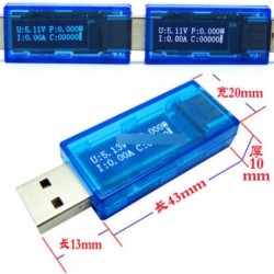 0-3A OLED Kapacitás Áram Feszültség érzékelő kék