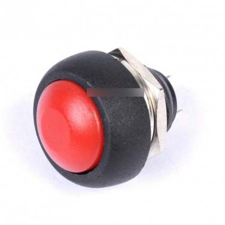 20db 12mm Vízálló ON/OFF nyomógomb kapcsoló piros
