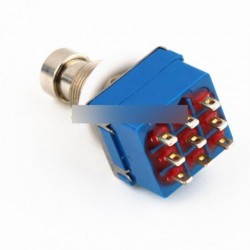 5db 9 pólusú 3PDT Gitáreffekt pedál kapcsoló