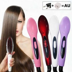Női elektromos hajvasaló Comb Irons Brush Kerámia