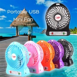 Hordozható újratölthető USB  Mini ventilátor 1db