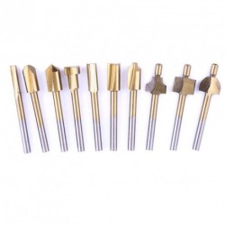 10db 1/8" Shank Hss maró fej Dremel Foredom szett
