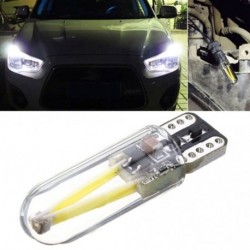 1db T10 194 168 W5W COB LED CANBUS szilikagél fényes fényű lámpák