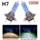 2db H7 100W Xenon gáz halogén fényszóró fehér autó fény lámpa izzók 12V 6000K