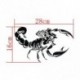 30cm aranyos 3D Scorpion autós matrica Vinyl decal matrica autó dekoráció