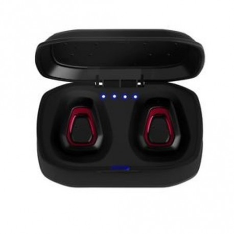 piros - Mini vezeték nélküli Bluetooth fülhallgató sport fejhallgató HIFI In Ear sztereó fülhallgató