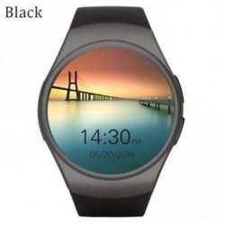 Fekete - Színes képernyő pulzusmérő Smart Watch távvezérlő vérnyomás
