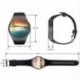 Fekete - Színes képernyő pulzusmérő Smart Watch távvezérlő vérnyomás