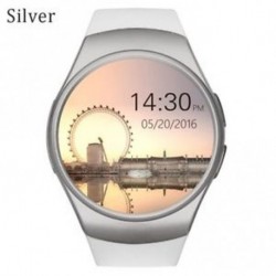 Ezüst - Színes képernyő pulzusmérő Smart Watch távvezérlő vérnyomás