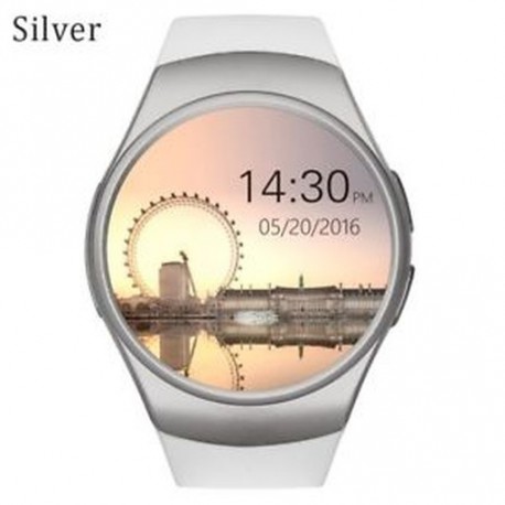 Ezüst - Színes képernyő pulzusmérő Smart Watch távvezérlő vérnyomás