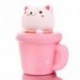 Kupa Cat - Lassú emelkedő Squishy Illatos egyszarvú Eper Penguim Tej Toy Telefon Charm Ajándék