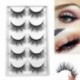 5 pár Lágy puha természetes kézzel készített műszempilla