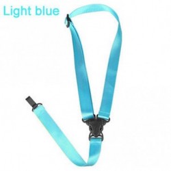 világoskék - 60-75cm-es minőségi kis gitár öv zenei műszer poliészter Ukulele Strap