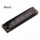 Fekete - Színes vadonatúj Double Row Bee 24 lyuk Harmonica Musical Beginner Ajándék