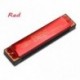 Fekete - Színes vadonatúj Double Row Bee 24 lyuk Harmonica Musical Beginner Ajándék
