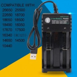 2Slot Li-ion akkumulátortöltő adapter 18650-hez 18500 16340 14500 26650