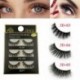 3 pár természetes kézzel készített műszempilla smink kozmetika
