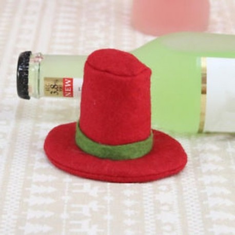 * 1 - Karácsonyi Mikulás Borosüveg táskák Cover Xmas Party Dinner Table Decor Új