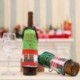 Karácsony Santa Wine Bottle Apréco Wrap Cover Xmas vacsora Party Table Decoration