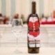C - Karácsony Santa Wine Bottle Apréco Wrap Cover Xmas vacsora Party Table Decoration