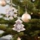 Harang - Boldog karácsonyfa dekoráció feltűnő fa szarvas medál karácsonyi függő díszek