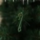 100db karácsonyfa lógó karika díszek DIY Xmas Tree Pendant otthoni dekoráció