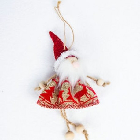 Piros Mikulás - Hóember Játékok Santa Claus Otthoni Dekoráció Karácsonyi lógó baba díszítő díszek