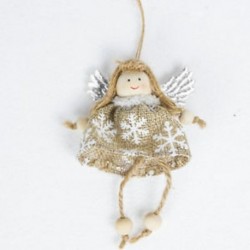 Fehér angyal - Hóember Játékok Santa Claus Otthoni Dekoráció Karácsonyi lógó baba díszítő díszek