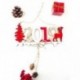 Xmas Elk Fa Plate Hollow Door Hanging Fa Pendant Karácsonyi díszek Decor