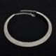 Női divat strassz Crystal Choker nyakörv nyaklánc party esküvő ékszer