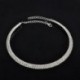 5 soros kristály - Női divat strassz Crystal Choker nyakörv nyaklánc party esküvő ékszer