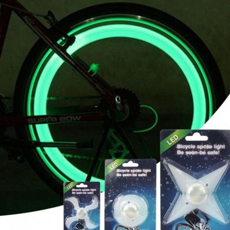 1x Pop kerékpár gumiabroncs kerék világítós kiegészítő